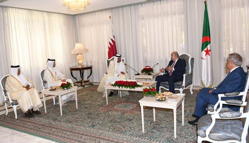 Read more about the article الرئيس تبون يستقبل الأمير الوالد لأمير دولة قطر